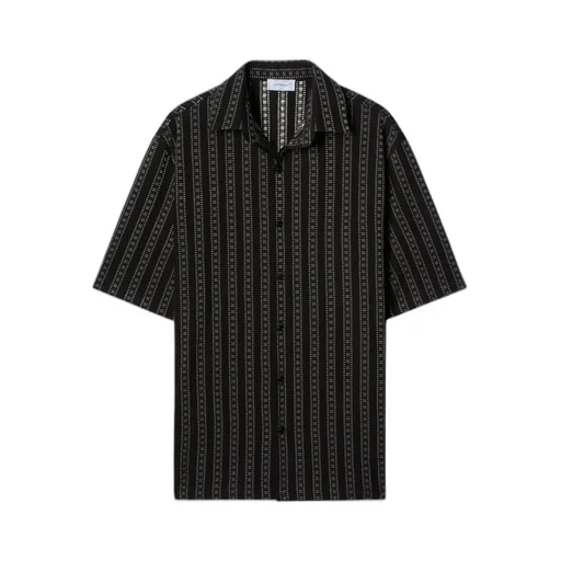 All-Over Patterned Short-Sleeved Shirt