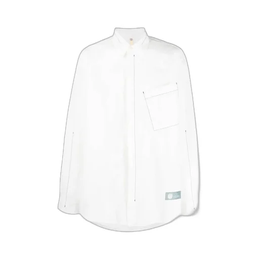 Asymmetric Pocket Long Sleeve Shirt