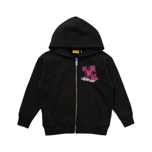 Logo Print Zip Hoodie