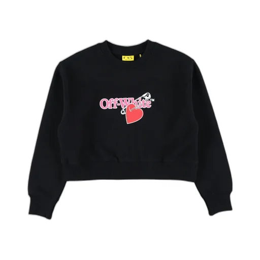 Logo Printed Cropped Sweatshirt