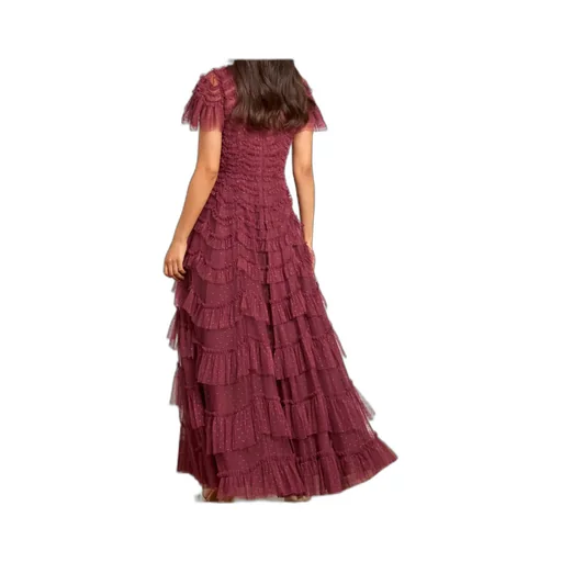 V-Neck Tulle Dress