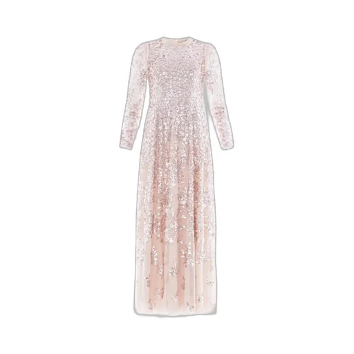 Sequined Round Neck Dress