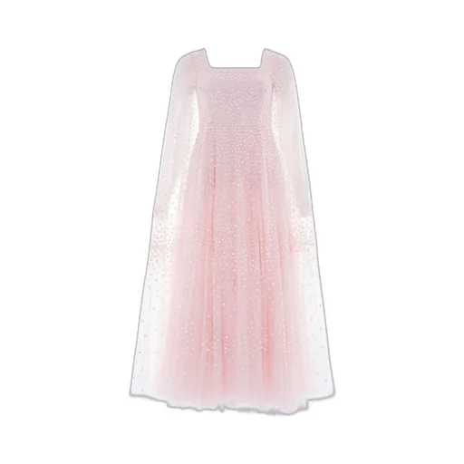 Cape Sequined Dress