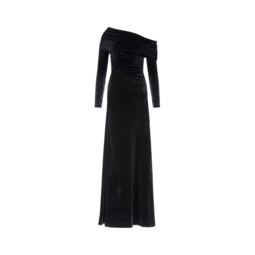One-Shoulder Long-Sleeved Dress