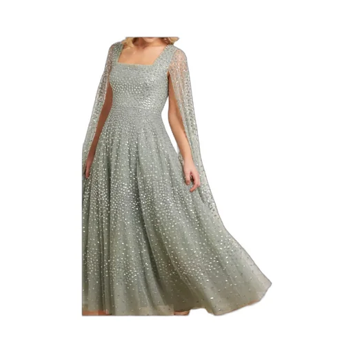 Scatter Dot Sequinned Maxi Dress
