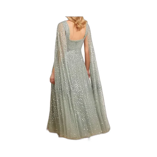 Scatter Dot Sequinned Maxi Dress