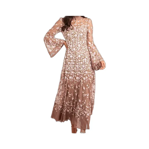 Floral Long-Sleeved Dress