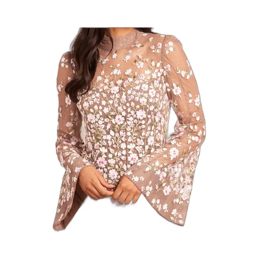 Floral Long-Sleeved Dress