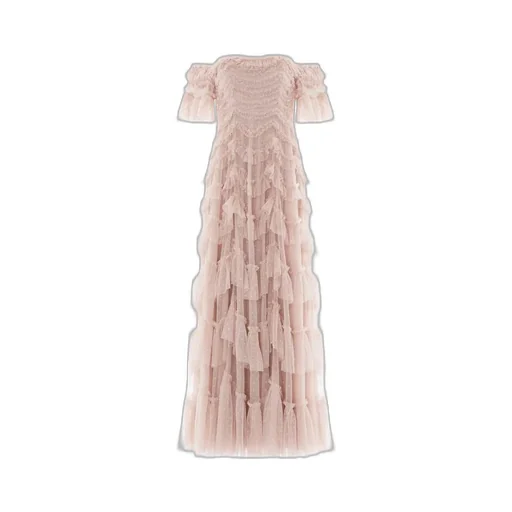 Off-The-Shoulder Tulle Dress