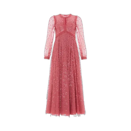 Sequin-Embellishment Maxi Dress