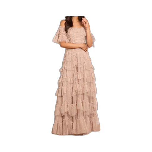 Off-The-Shoulder Tulle Dress