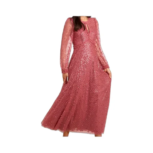 Sequin-Embellishment Maxi Dress