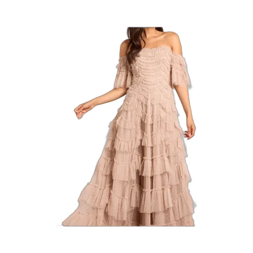Off-The-Shoulder Tulle Dress