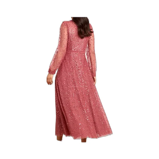 Sequin-Embellishment Maxi Dress