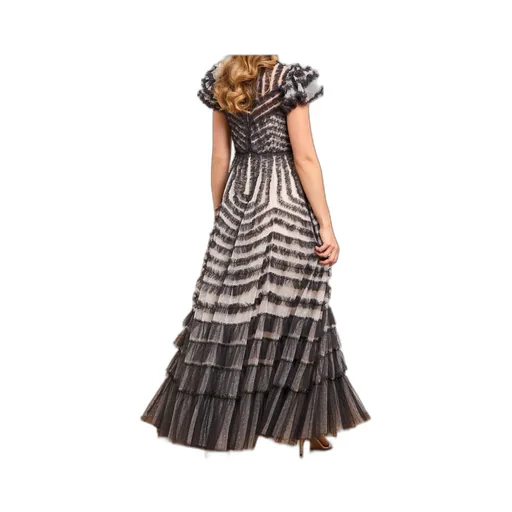 Ruffle-Embellishment Maxi Dress