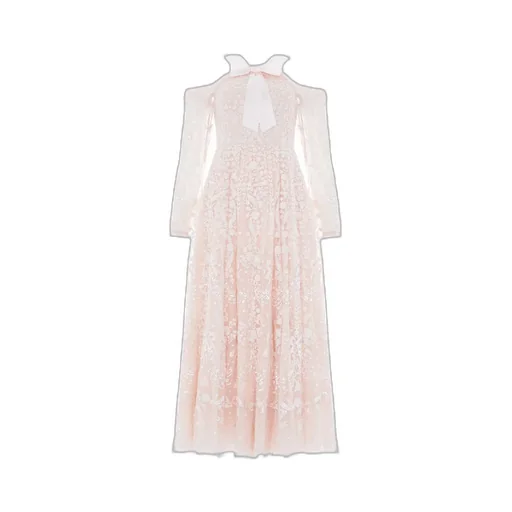 Adeline Off-Shoulder Ankle Gown