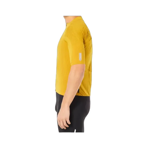 Gridskin Pinstripe Ss Textured Zip Jersey