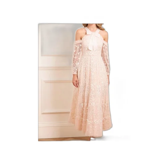 Adeline Off-Shoulder Ankle Gown