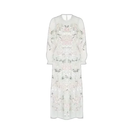 Rosalie Sequin-Embellished Floral Dress