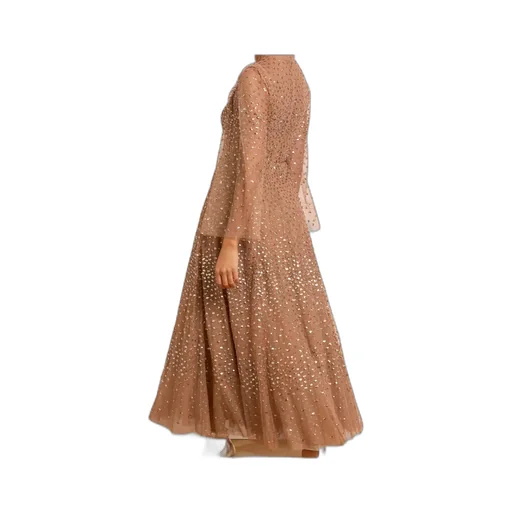 Sequin Embellished Tulle Gown