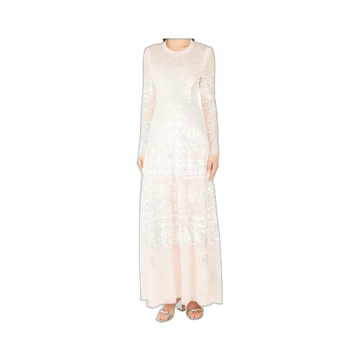 Aurora Sequin-Embellished Long-Sleeved Gown