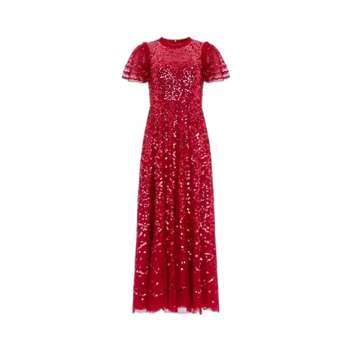 Deco Dot Ankle Gown