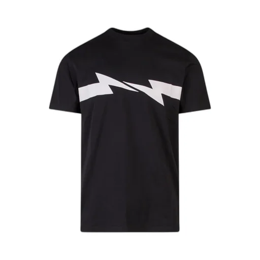 Thunderbolt-Print Cotton T-Shirt