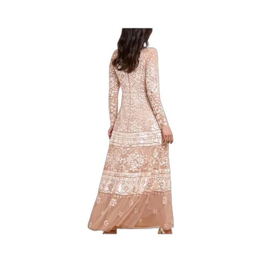 Aurora Sequin-Embellished Tiered Gown