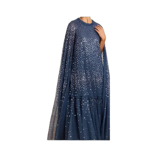 Sequined Cape Dress