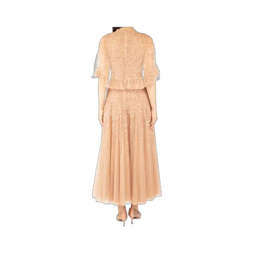 Leila Dot V-Neck Maxi Dress