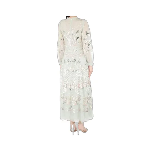 Rosalie Sequin-Embellished Floral Dress