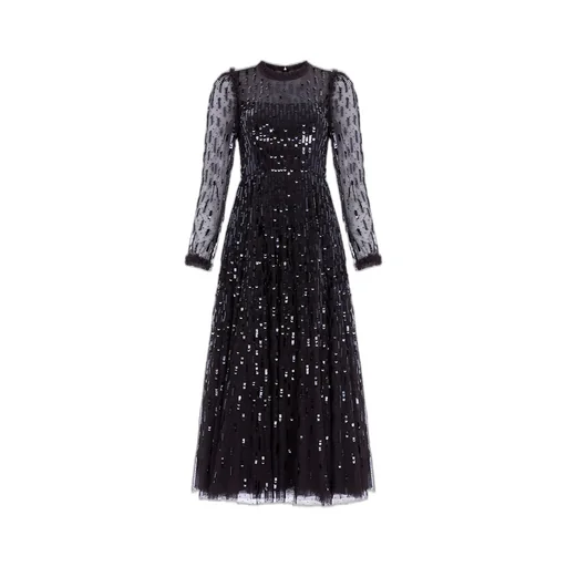 All-Over Sequin Embellished Dress