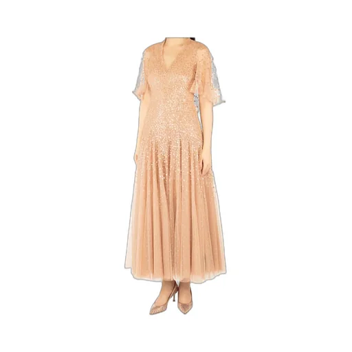 Leila Dot V-Neck Maxi Dress