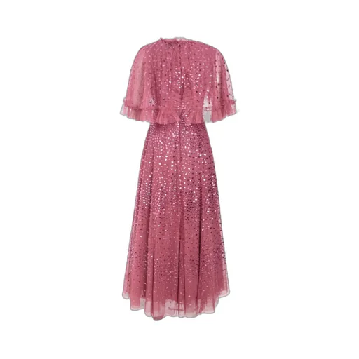 Sequin Cape Gown