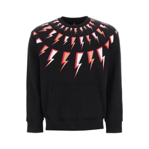 Round-Necked Printed Sweater