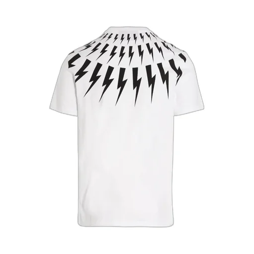 Thunderbolt-Print Cotton T-Shirt