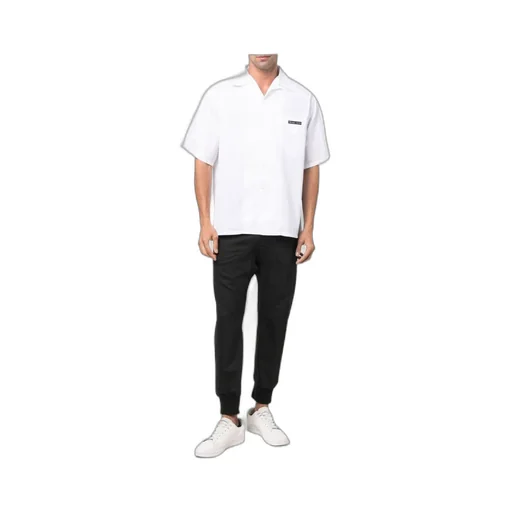 Stripe-Trim Dropped-Crotch Track Pants