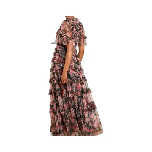 Midnight Dance Round-Neck Dress