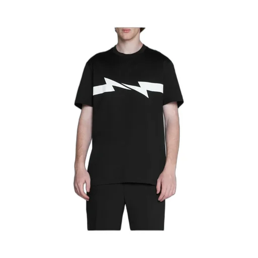 Thunderbolt-Print Cotton T-Shirt