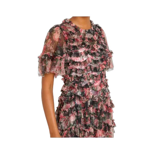 Midnight Dance Round-Neck Dress