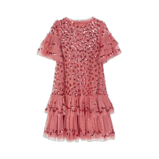 Sequin-Embellished Tulle Dress