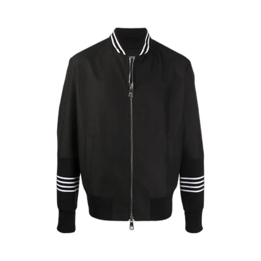 Striped Detail Casual Jacket