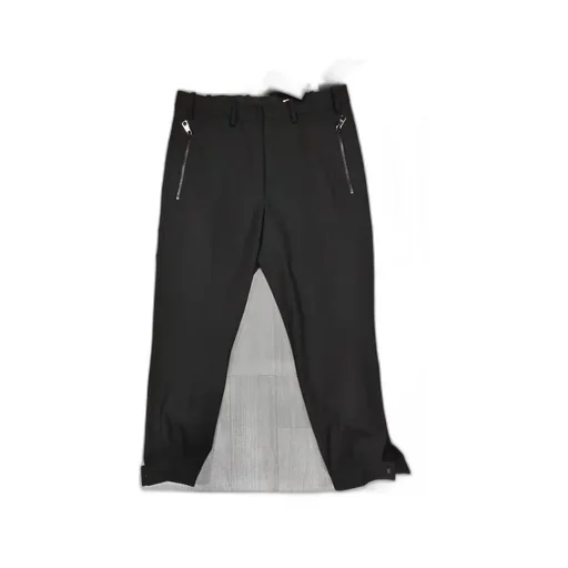 Zipper Details Casual Pants