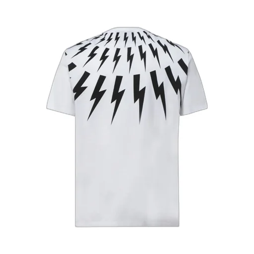 Thunderbolt Print Crewneck T-Shirt