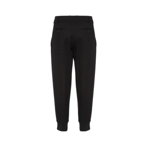Tapered-Leg Cotton Trousers