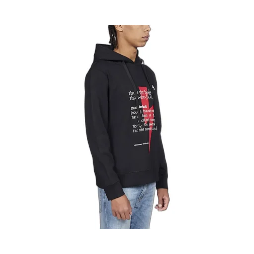 Thunderbolt-Print Hoodie