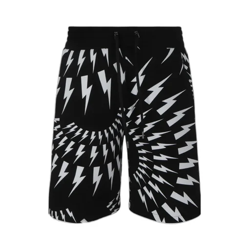 Thunderbolt-Print Deck Shorts