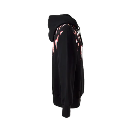 Lightning Printed Hooded Sweater
