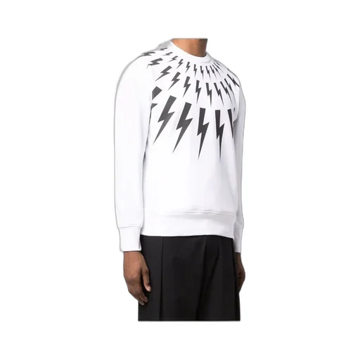 Graphic-Print Long-Sleeved Jumper