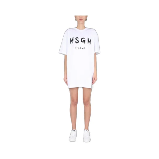 Logo Printed Crewneck T-Shirt Dress
